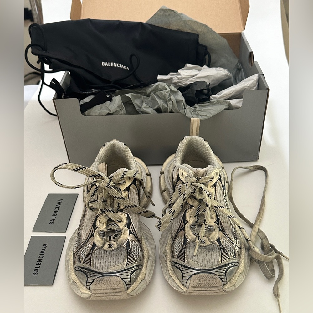 Size 8 / 38 - Balenciaga 3XL Sneaker Worn-Out - Light Beige Authentic